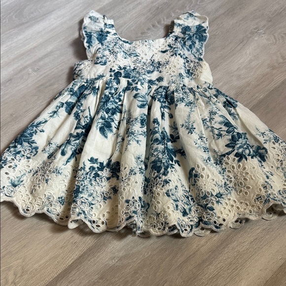Love, shack, fancy  x GAP Blue and White Textured Dress size 12-18 months - Picture 1 of 3